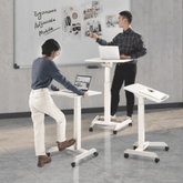 Brateck FWS07-1 Height Adjustable Mobile Workstation with Tiltable Desktop - Gavisco Office Furniture